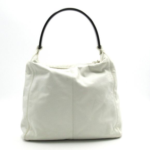 Chanel Shoulder Bag Leather White - Picture 2 of 5